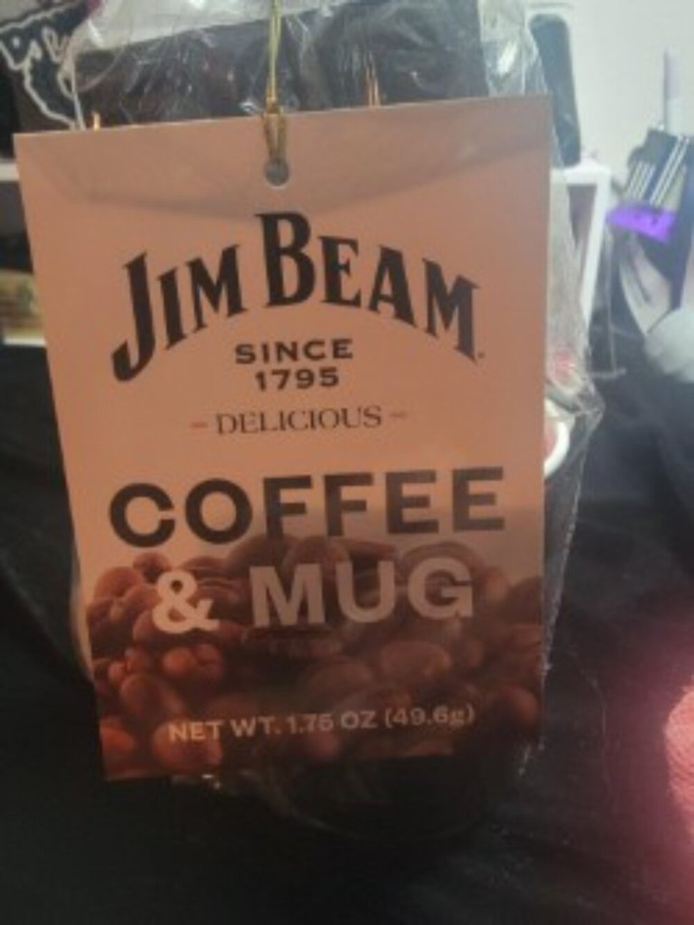 Jim Beam Coffee & Mug Gift Set Bourbon Flavored Ground Coffee - Picture 3 of 4